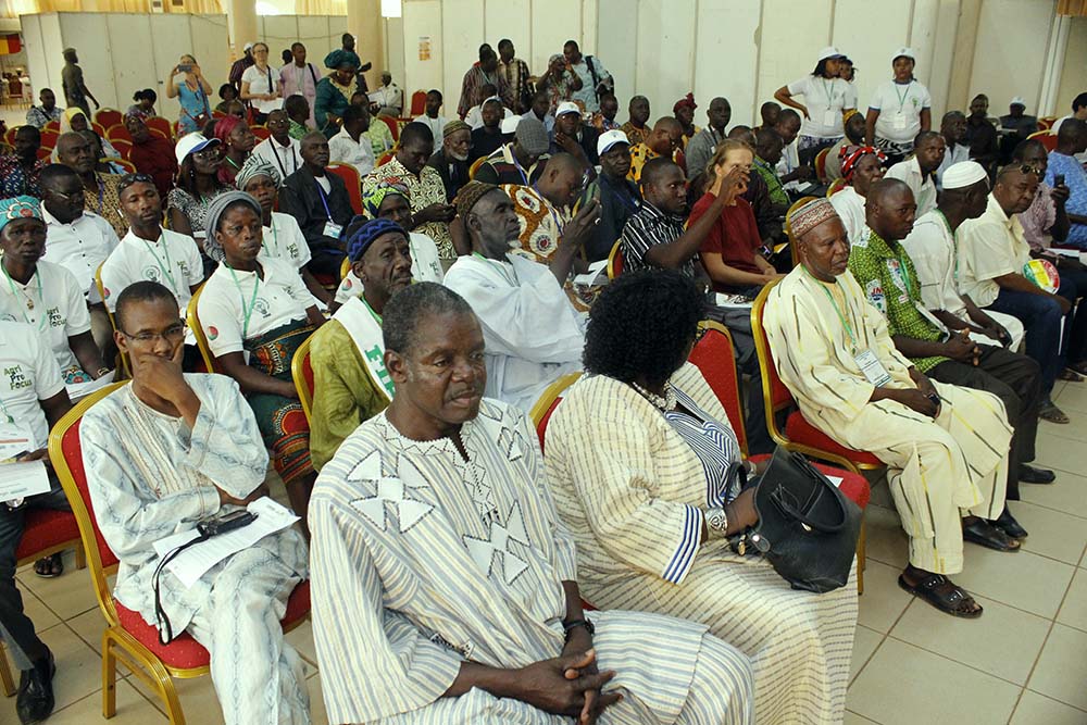 Une vue des participants à la cérémonie d’ouverture de la Foire de l’innovation paysanne en Afrique de l’Ouest